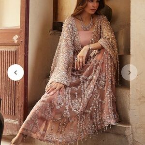Kanwal Malik Pakistani Designer Embellished Kaftan